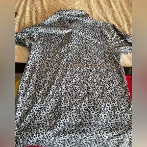 FootJoy Polo Regular Fit. Blue Floral Print. Size small